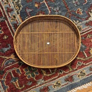 Oval Wicker Tray - 20 inches